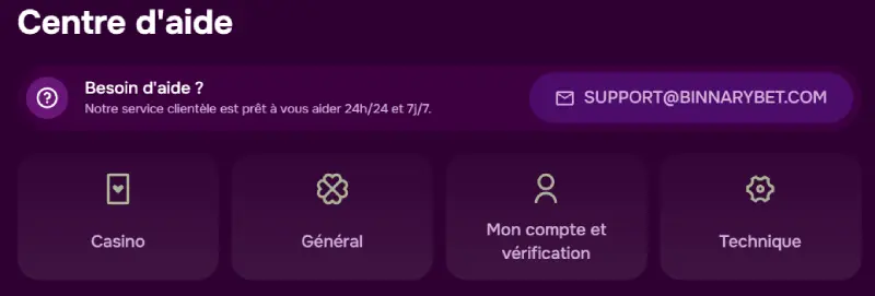 BinnaryBet Casino Service client